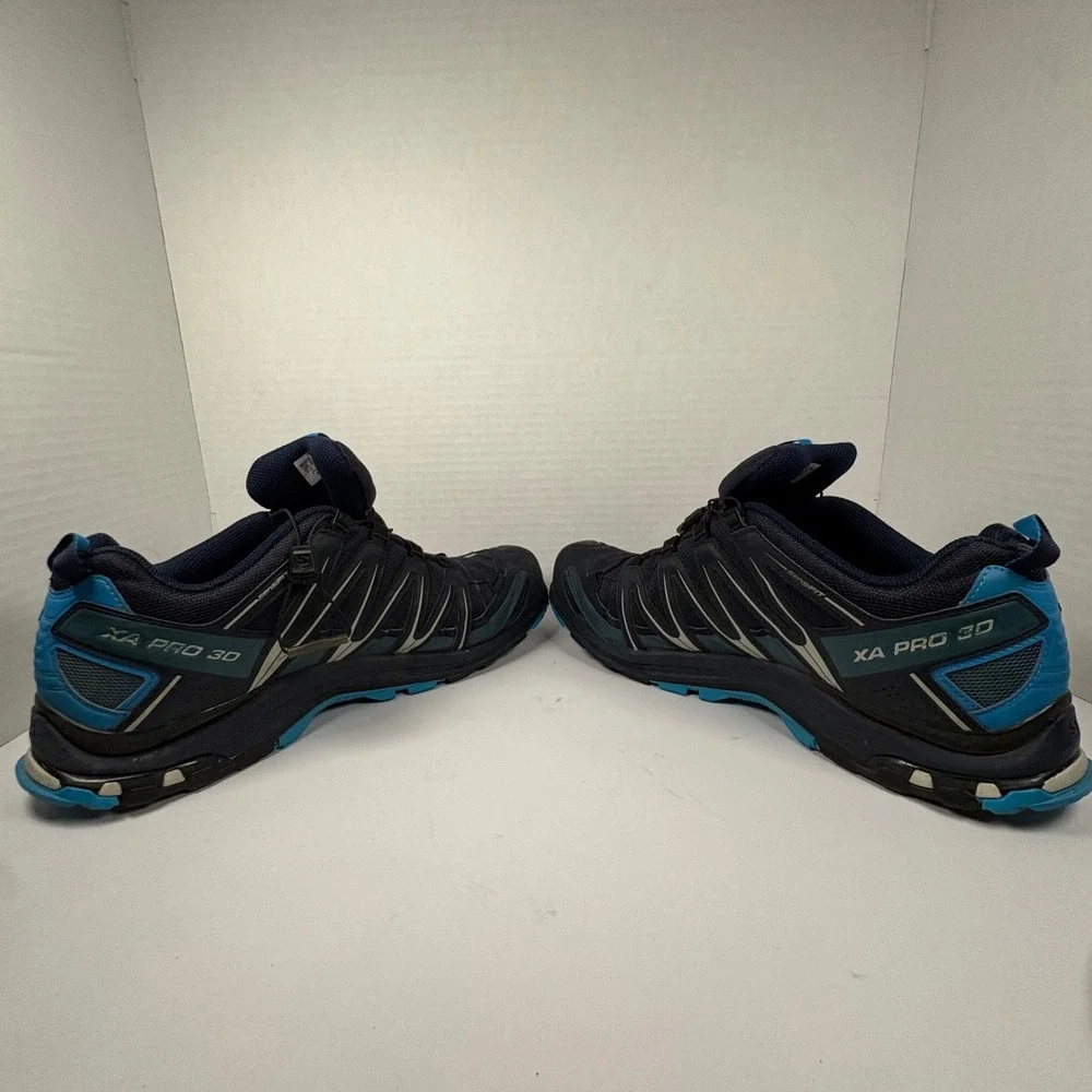 Salomon XA Pro 3D Gore-Tex Mens Trail Running Shoes Navy Blue Size 13 393320